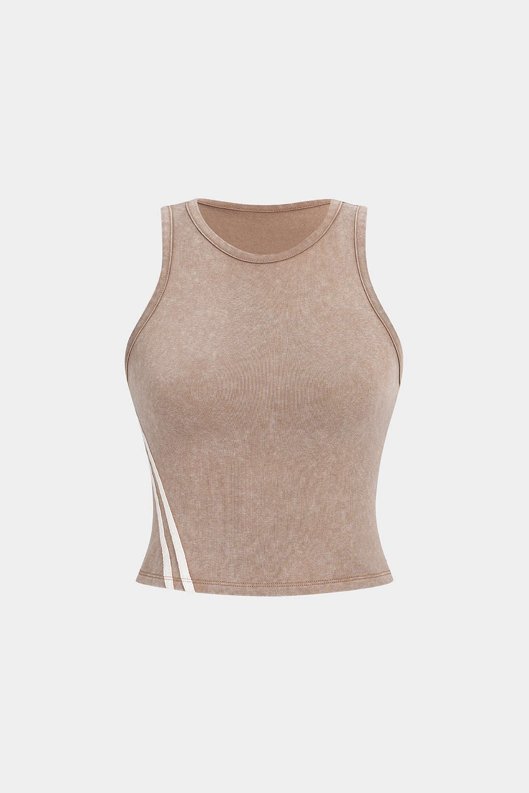 Striped Round Neck Tank Top