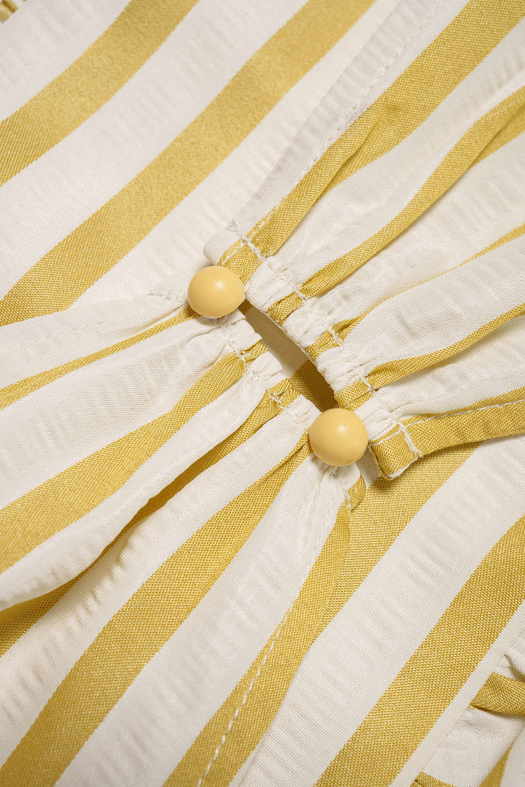 Stripes Print Crossed Halter Neck Cut Out Tank Top - Image 3