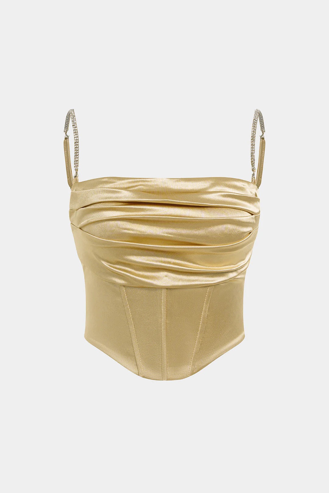 Satin Ruched Cami Top