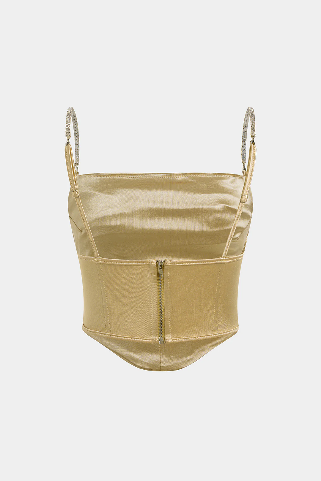 Satin Ruched Cami Top - Image 2
