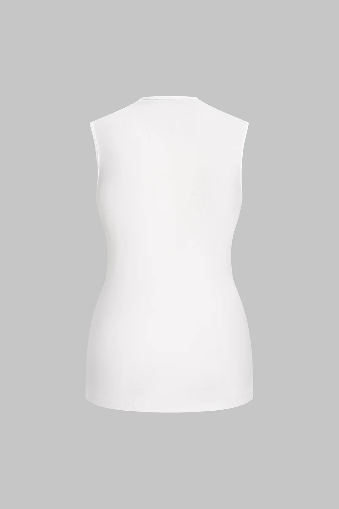 V-Neck Crossed Tank Top - Image 2
