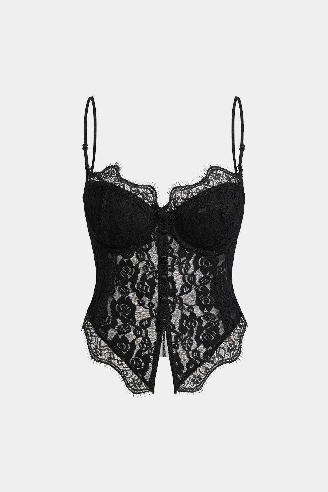 Lace Trim Zipper Cami Top - Image 6