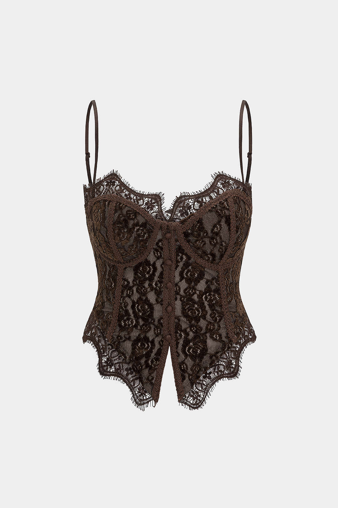 Lace Trim Zipper Cami Top - Image 7