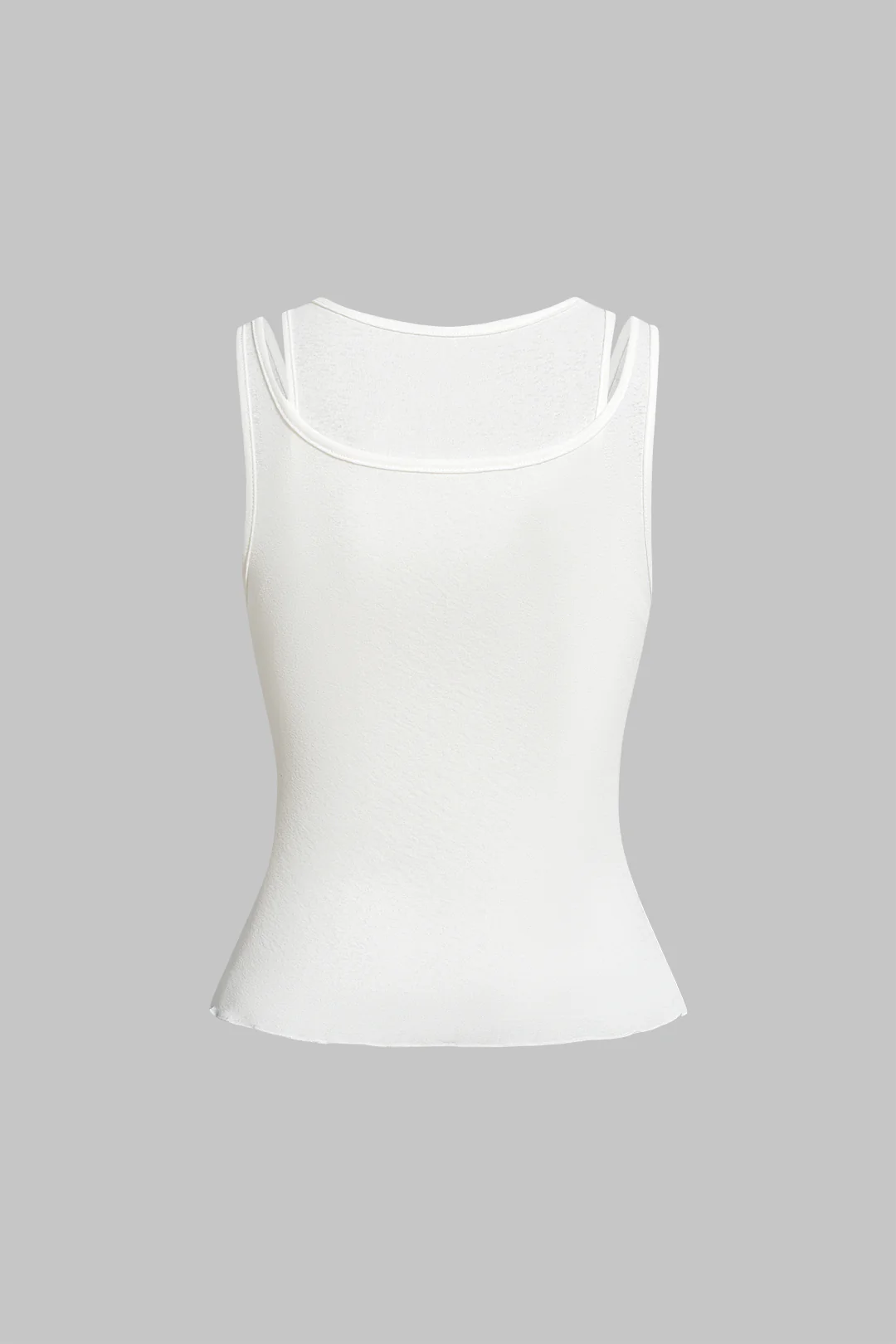 Solid Round Neck Tank Top - Image 3