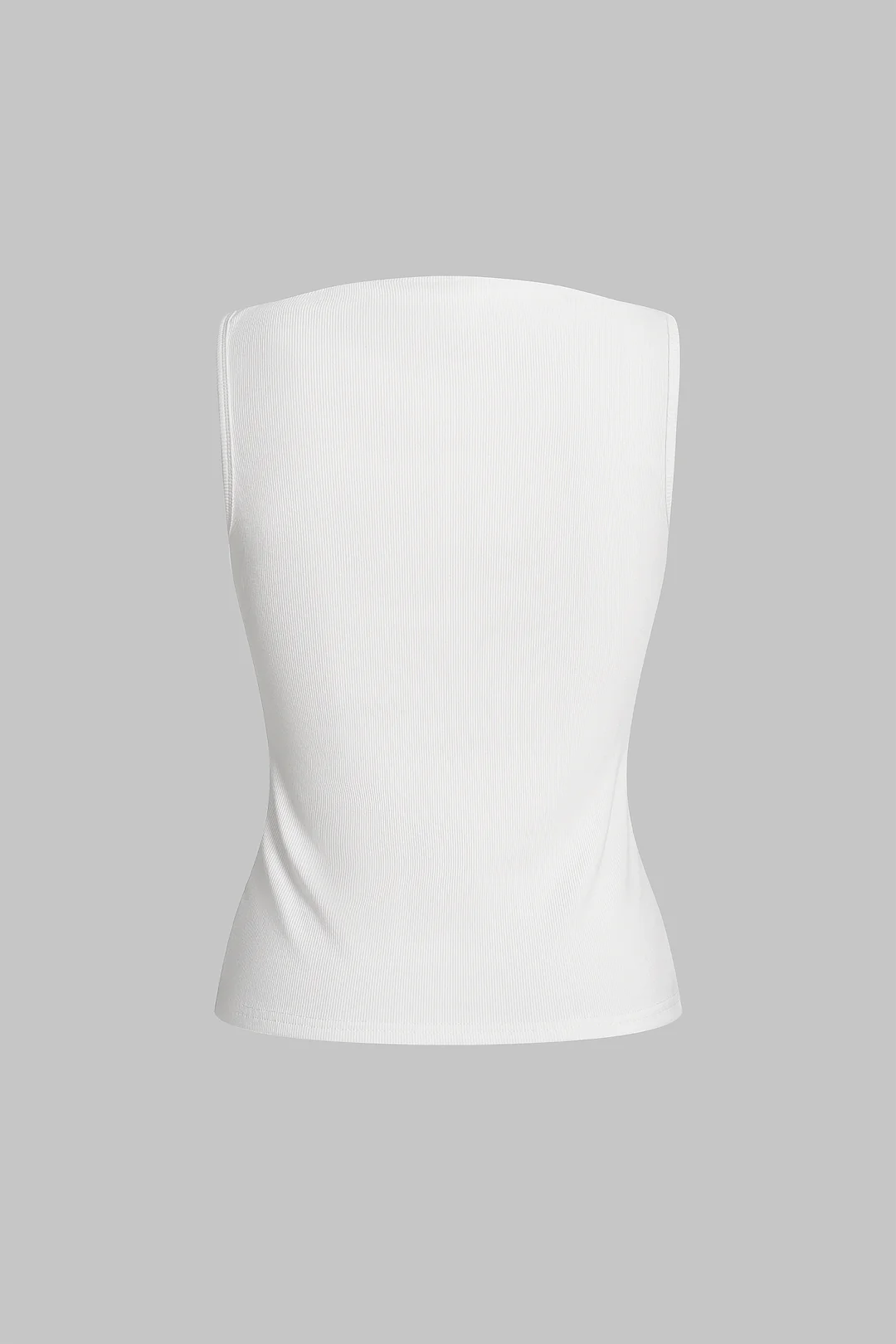 Metallic Asymmetrical Tank Top - Image 2