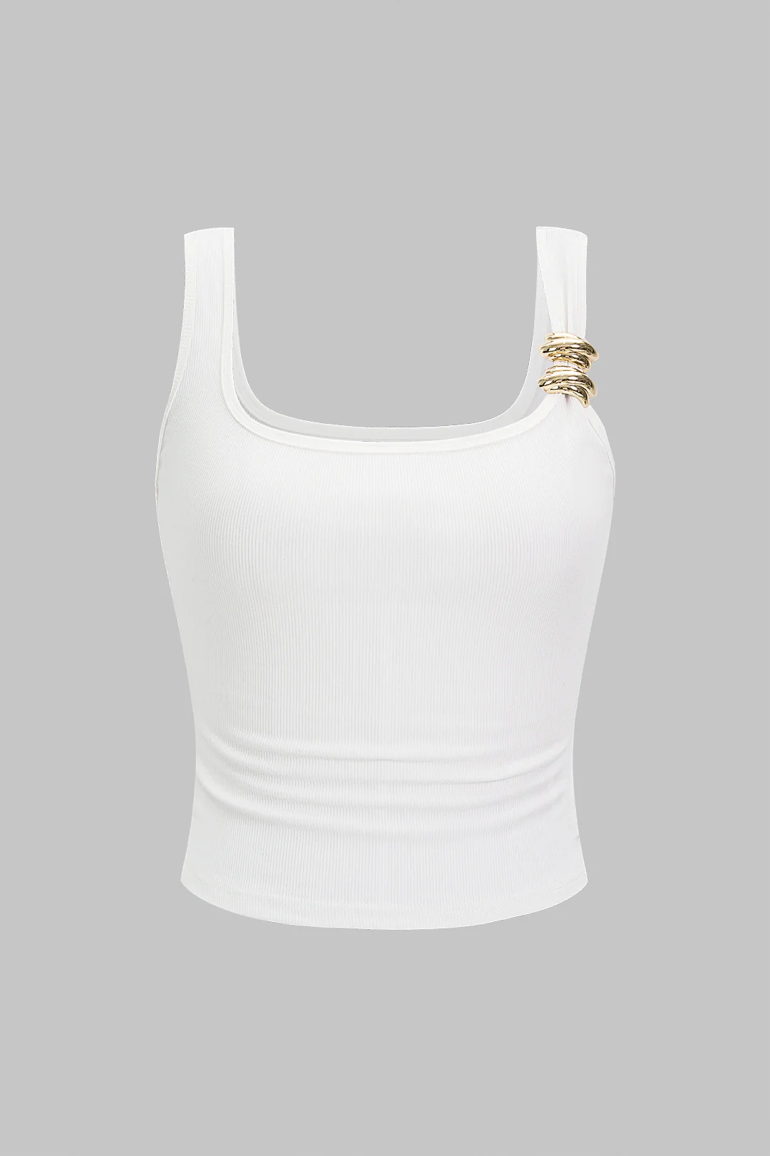 Metallic U-Neck Tank Top - Image 5