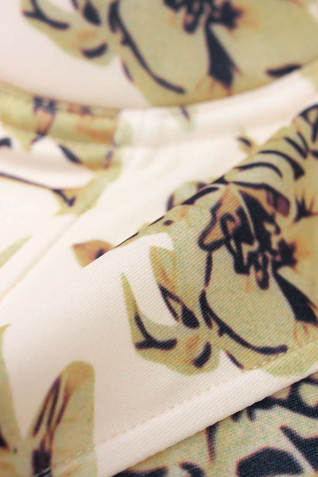 Floral Print Corset Tie Back Cropped Cami Top - Image 4