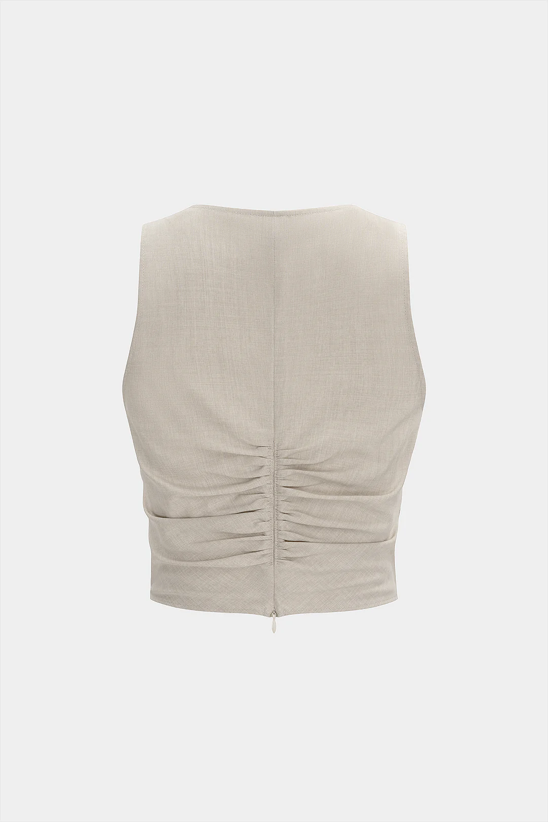 V-Neck Ruched Tank Top - Image 4