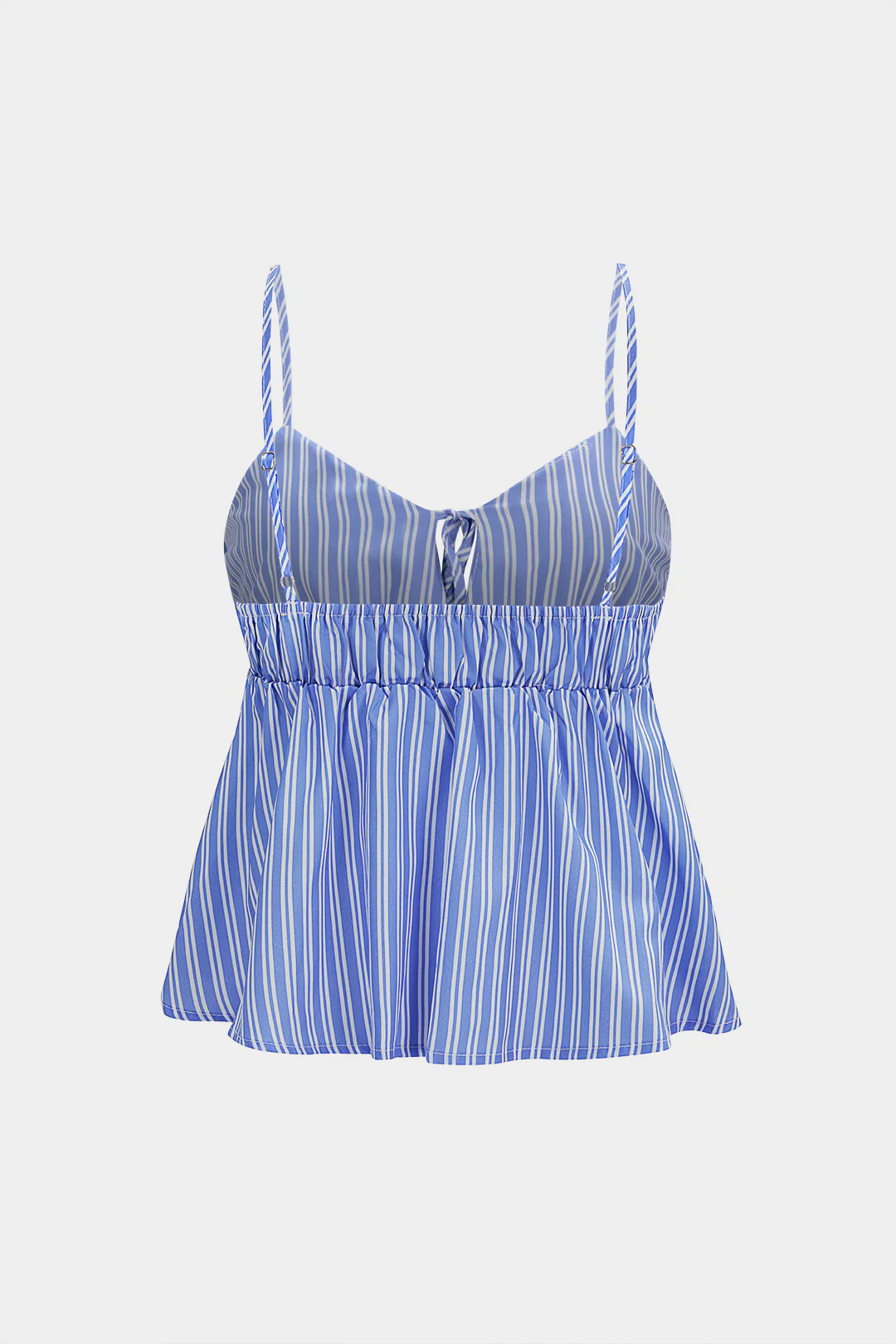 Stripes Print V-Neck Cut Out Cami Top - Image 2