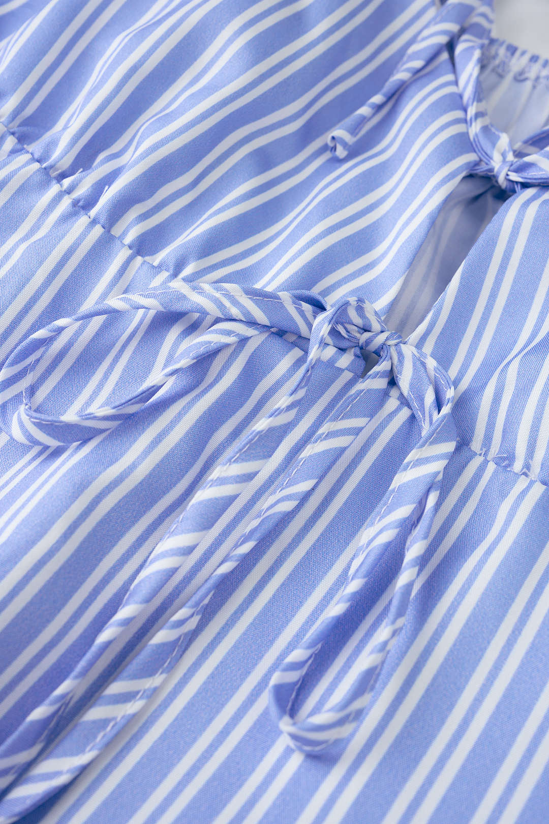 Stripes Print V-Neck Cut Out Cami Top - Image 3