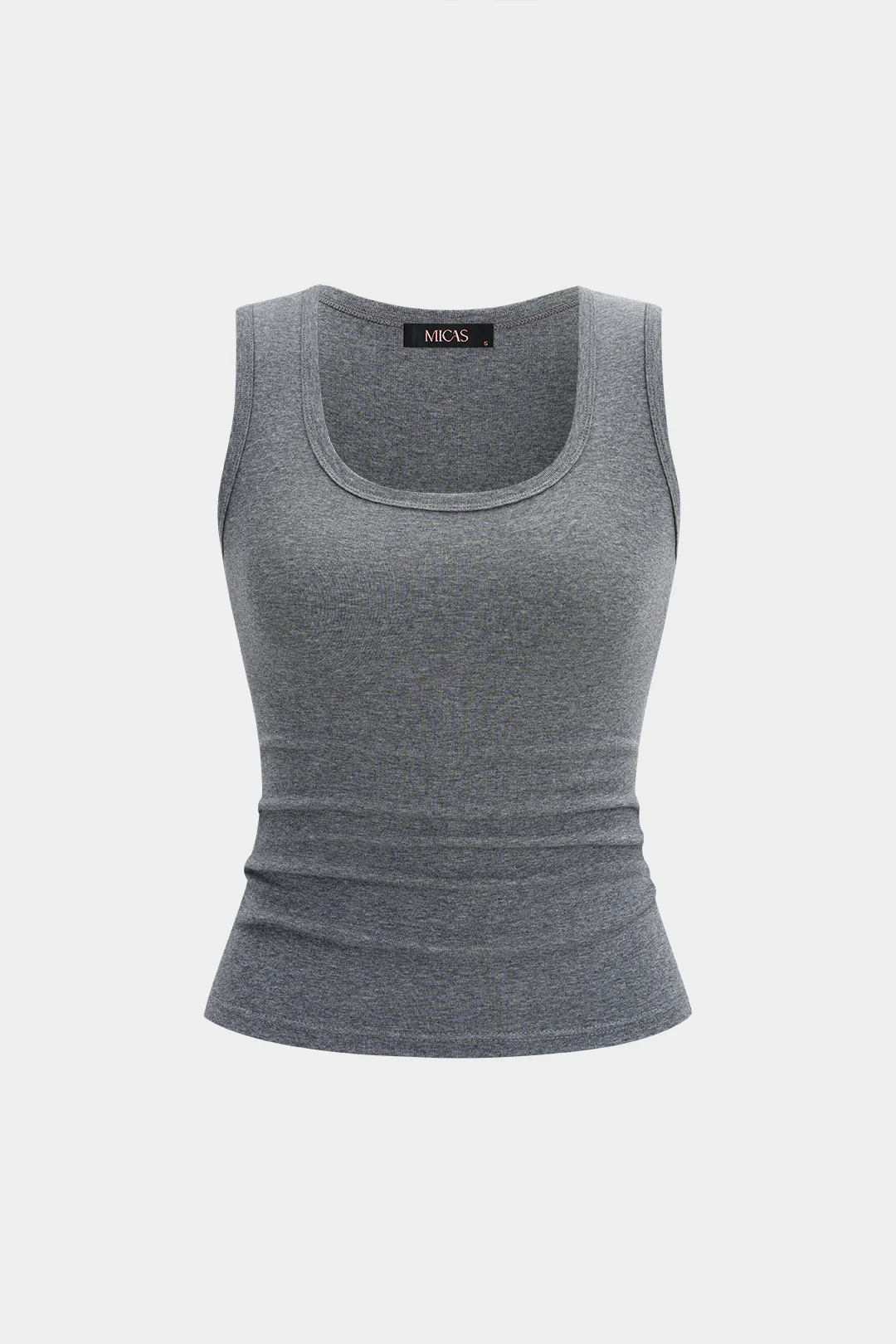Solid Round Neck Tank Top