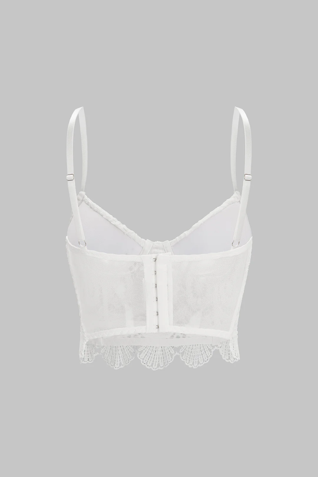 Mesh Hollow Out Bustier Cami Top - Image 2