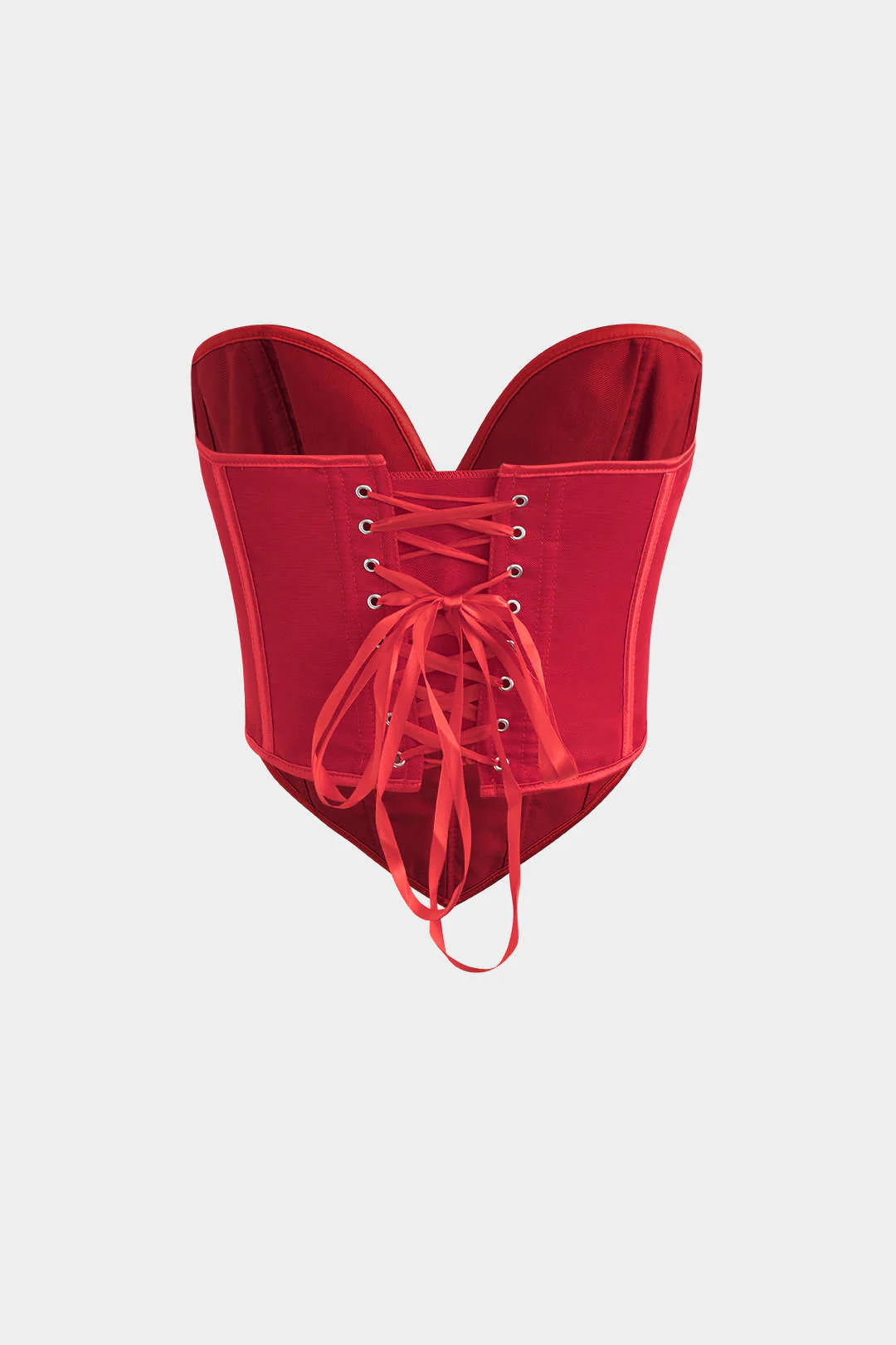 V-Hem Tie Back Corset Top - Image 6