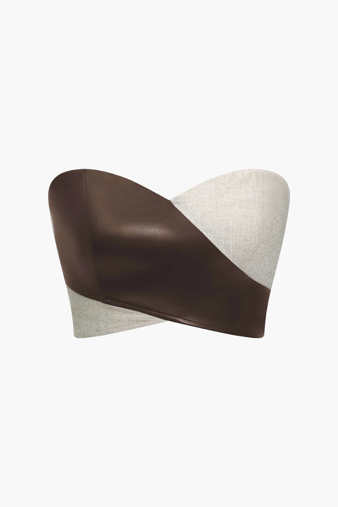 Contrast Zipper Tube Top - Image 6