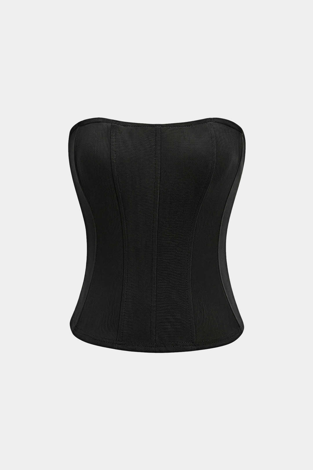 Mesh Corset Zipper Tube Top - Image 5