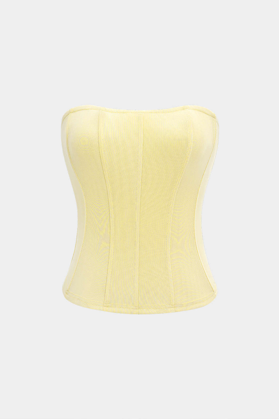 Mesh Corset Zipper Tube Top - Image 7