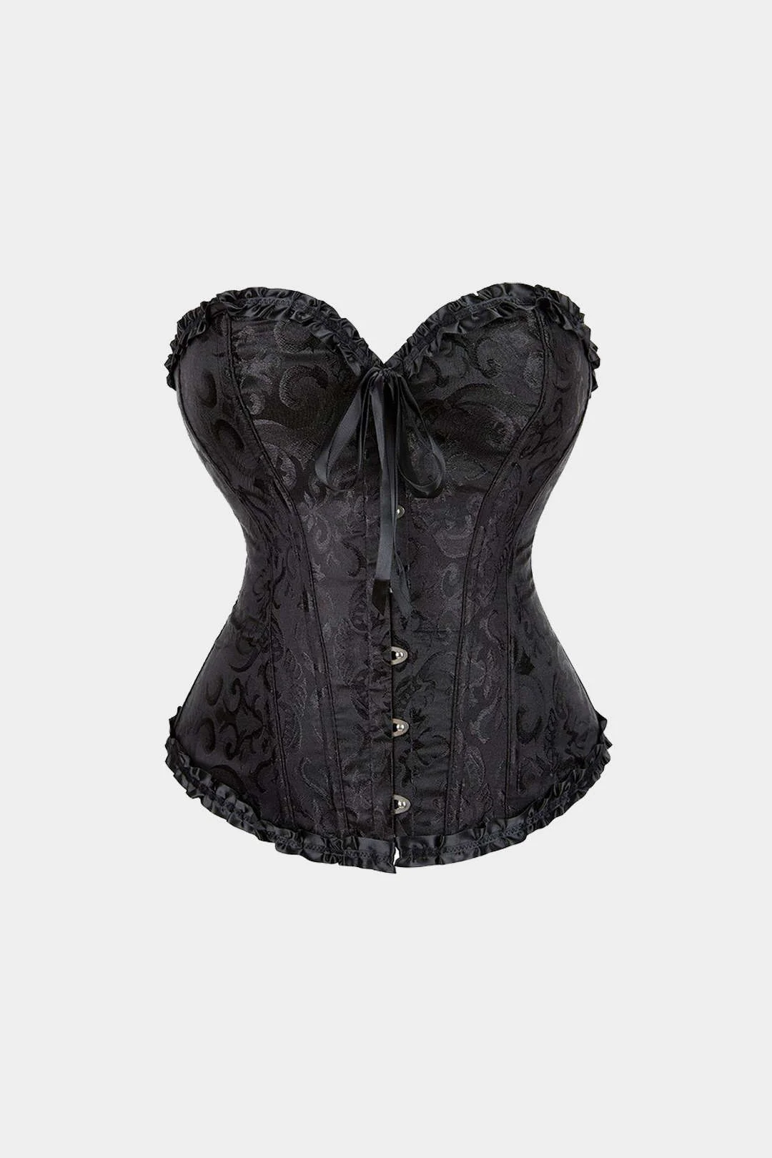 Artistic Print Corset Tie-Back Tube Top - Image 5