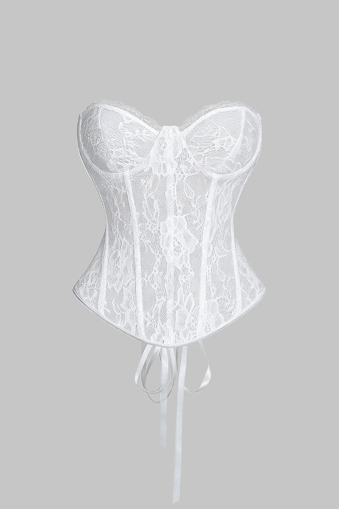 Bustier Backless Tie Corset Top - Image 11