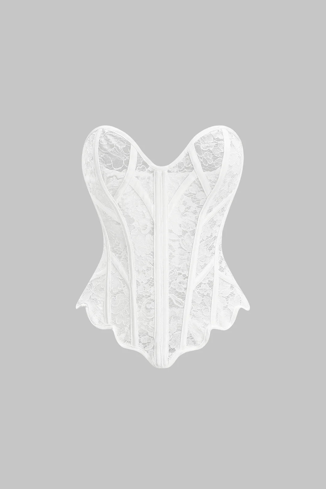 Lace Tie Back Tube Top