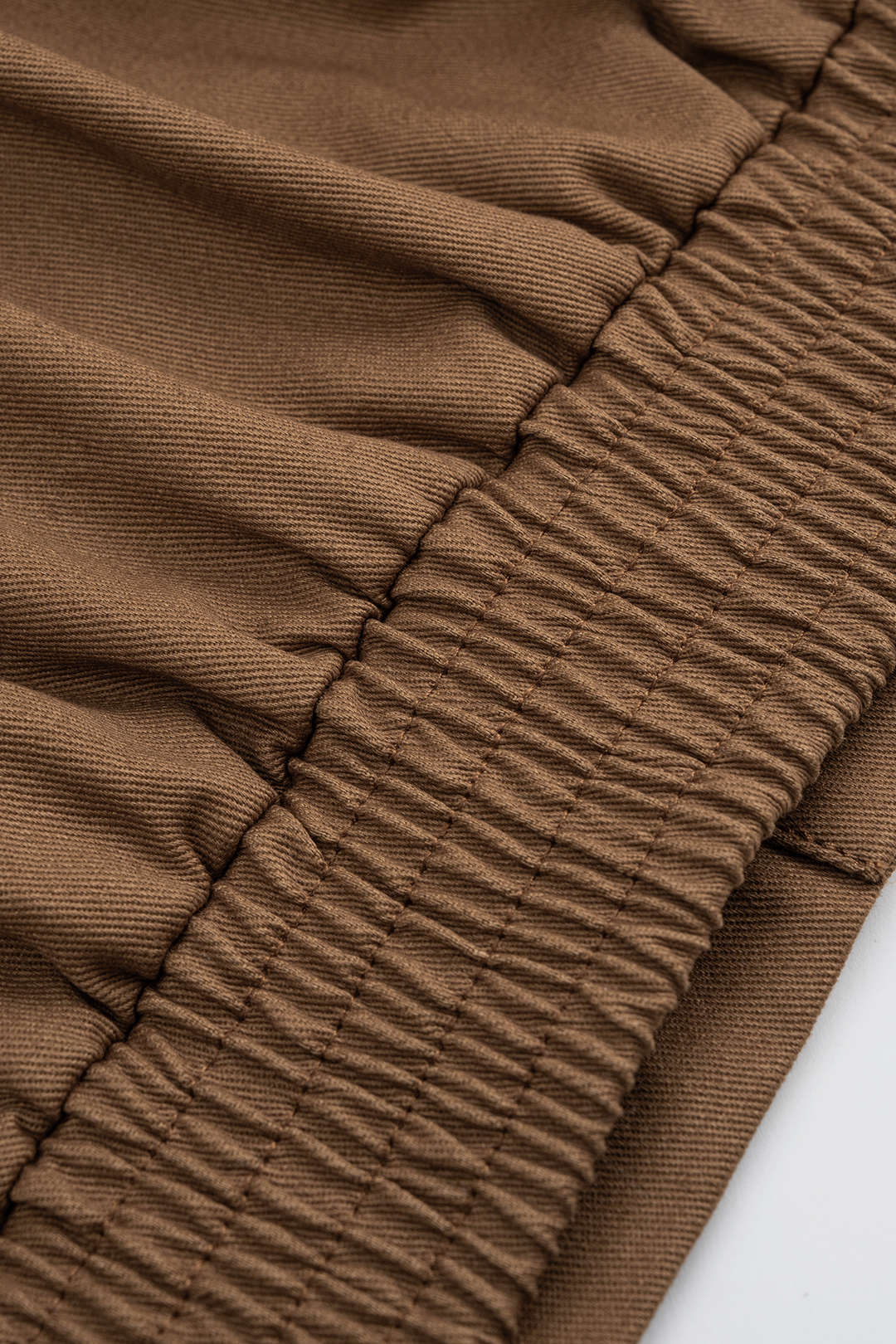 Button Ruched Short-Sleeve Shirt - Image 3