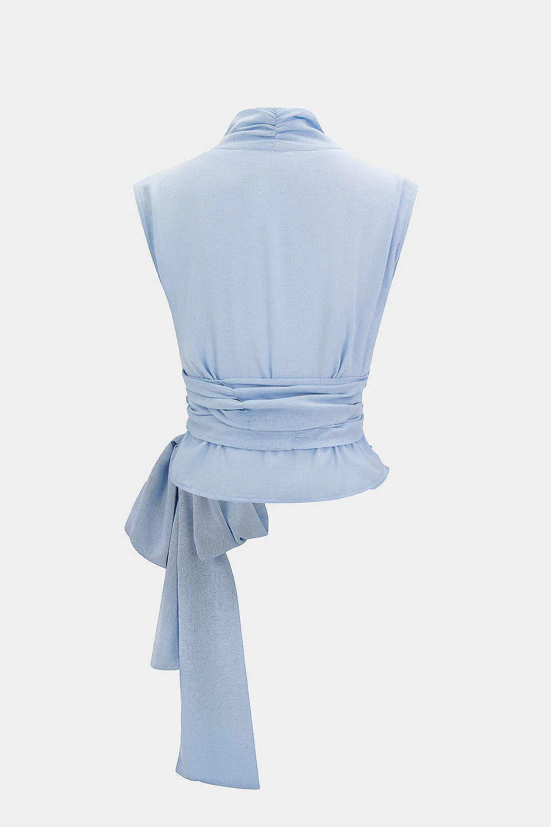 V-Neck Tie Front Tank Top - Image 2