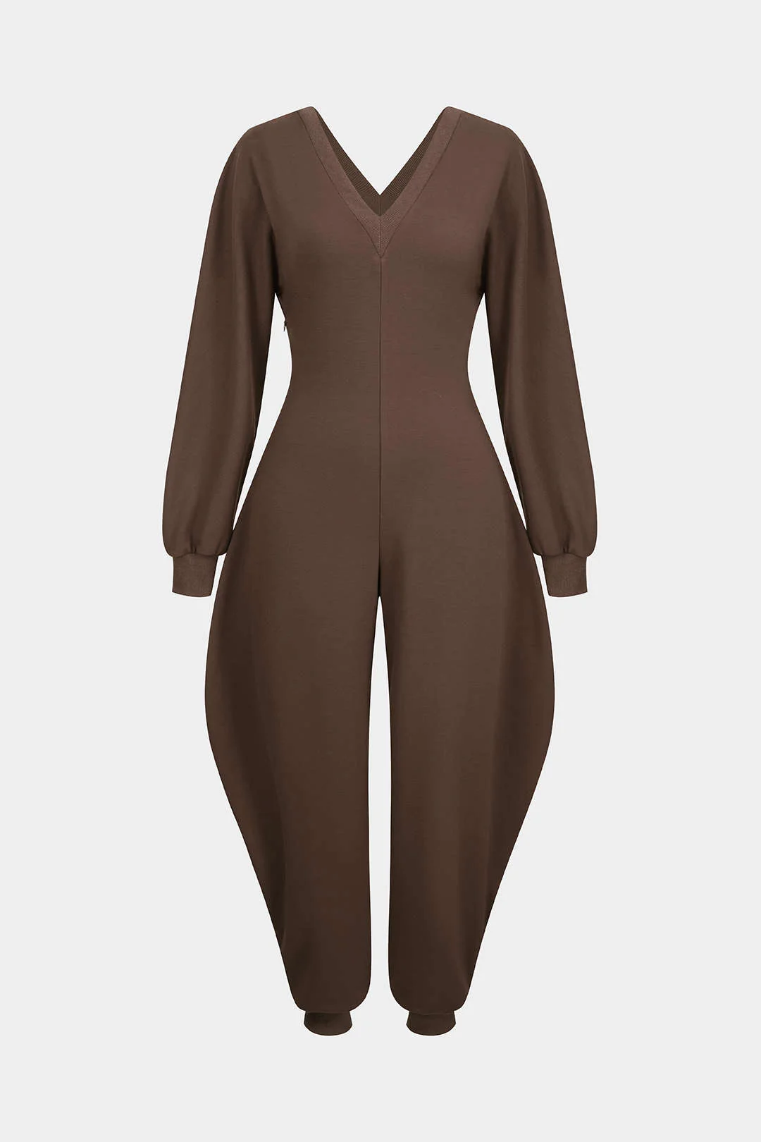 V-Neck Long Sleeve Jumpsuit - Image 15