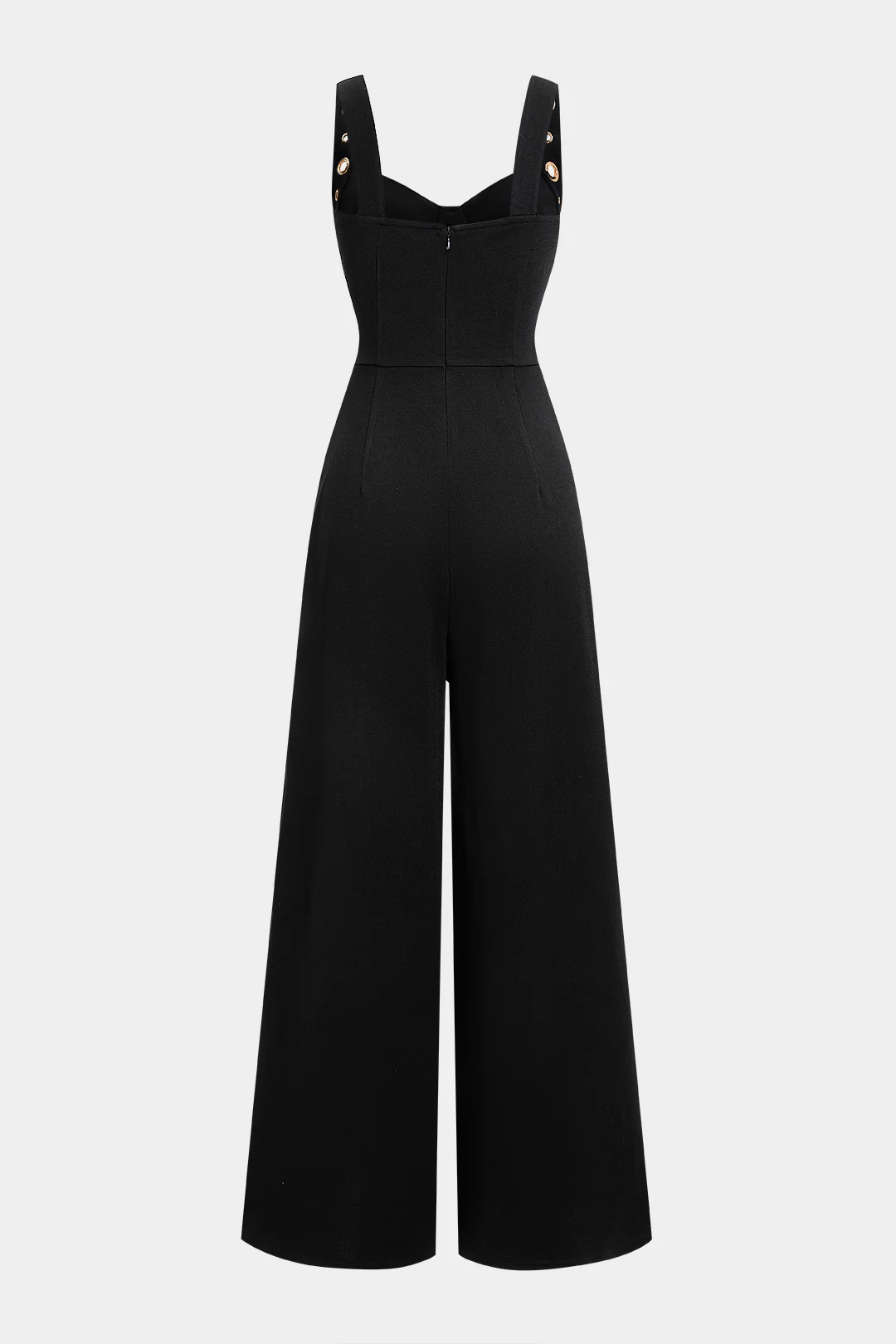 Eyelet Straight Leg Sleeveless Jumpsuit - Image 2