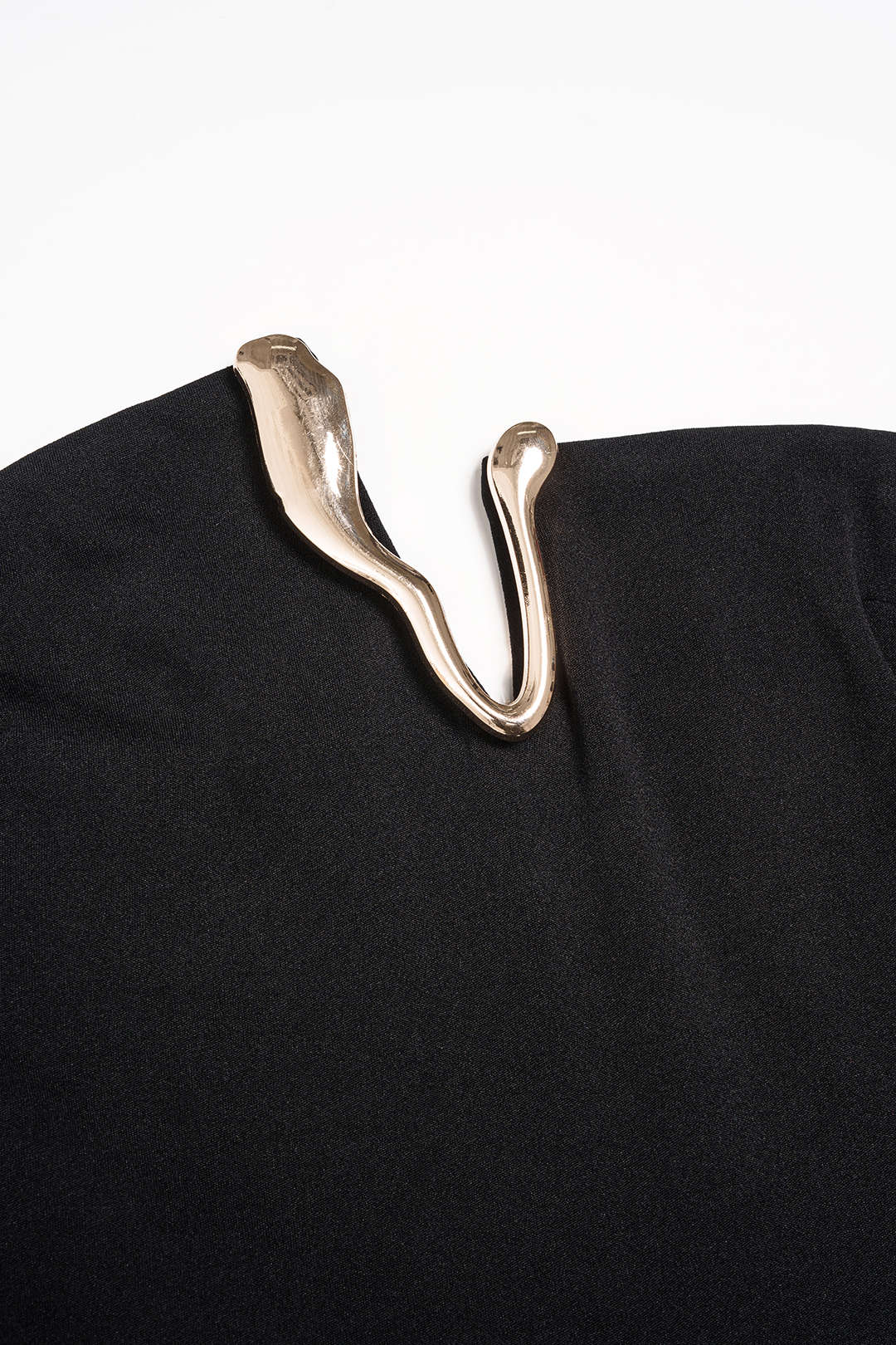Irregular Metallic Strapless Wide Leg Jumpsuit - Image 3