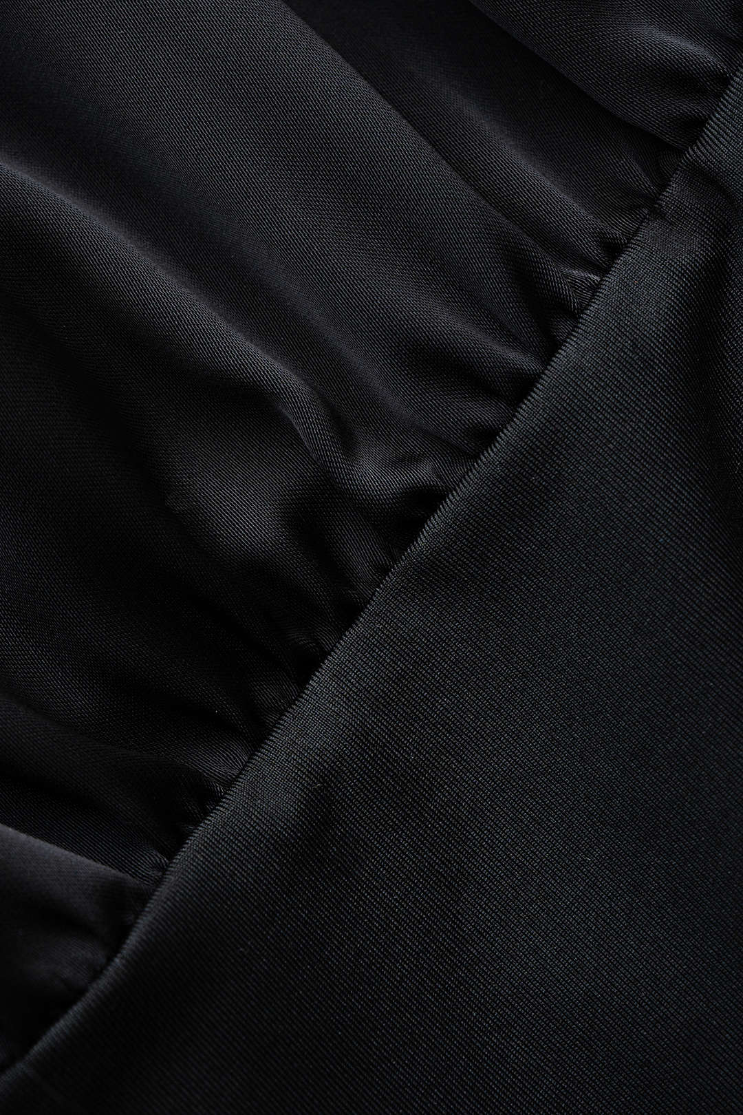 Satin Ruched Crossed Sleeveless Bodysuit - Image 4
