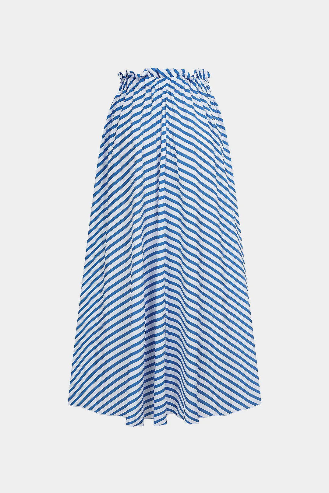 Striped Print Ruffle Bikini Bottom - Image 2