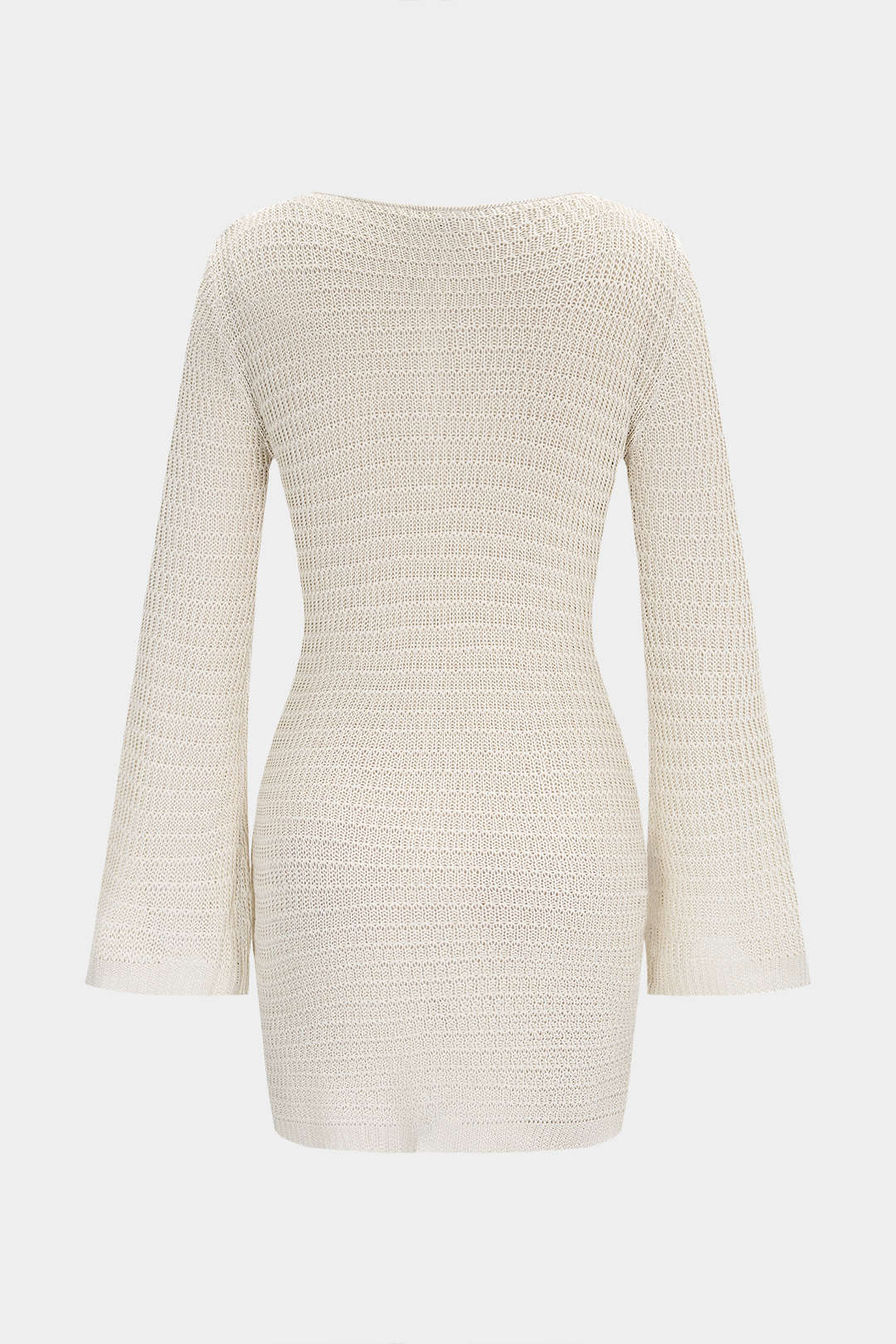 Knit Metallic Cut Out Long Sleeve Cover Up - Image 2
