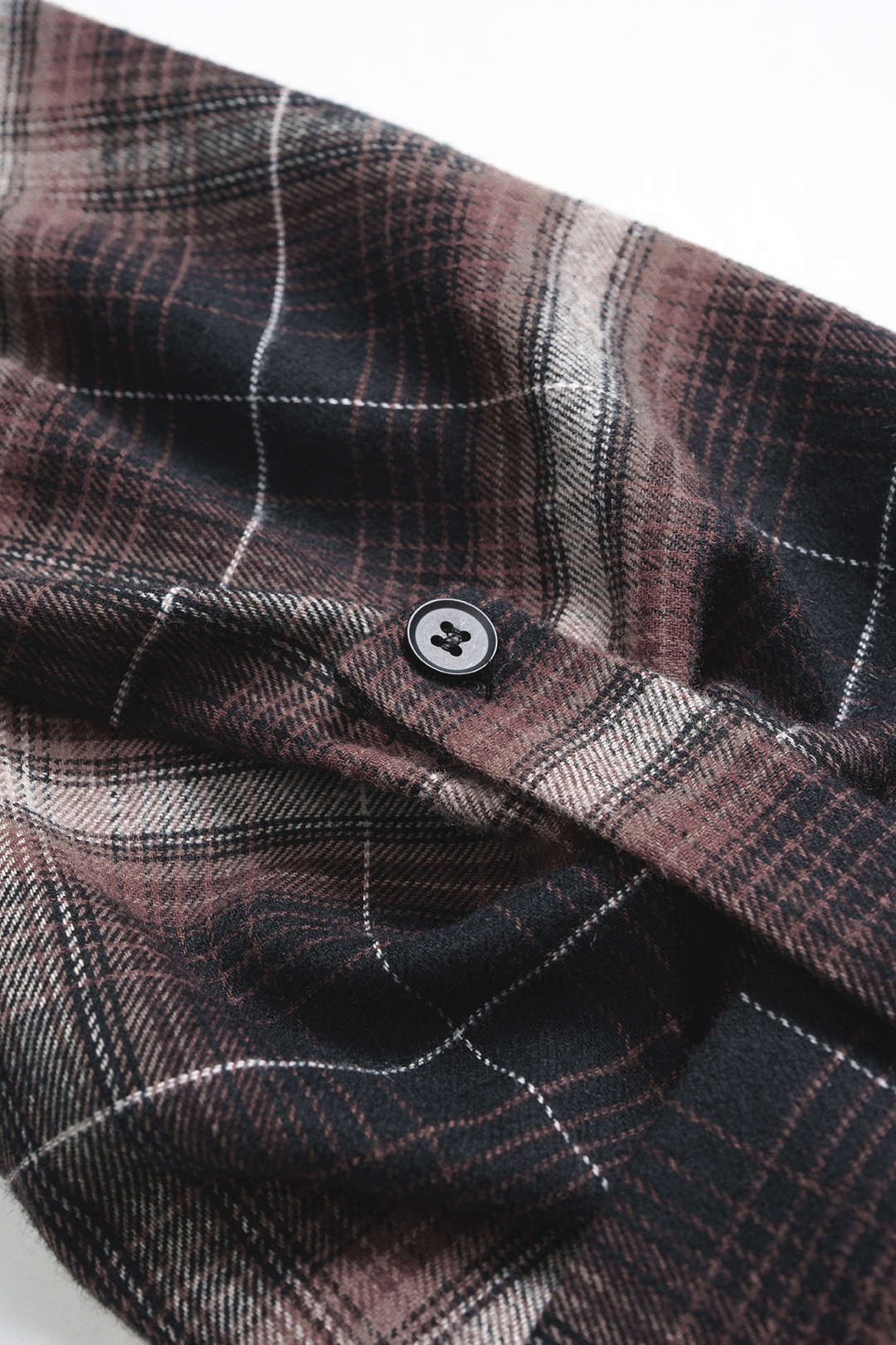 Plaid Print Button Long-Sleeve Shirt - Image 5
