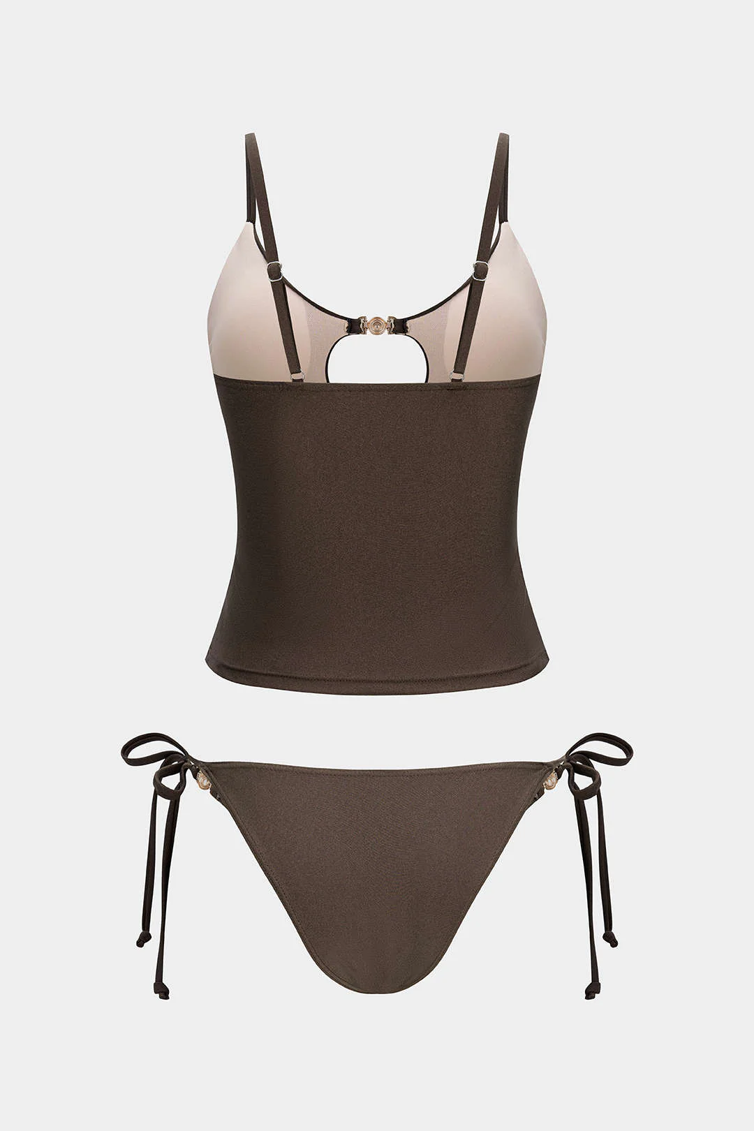 Metallic Decor Cut Out Bikini Set - Image 7
