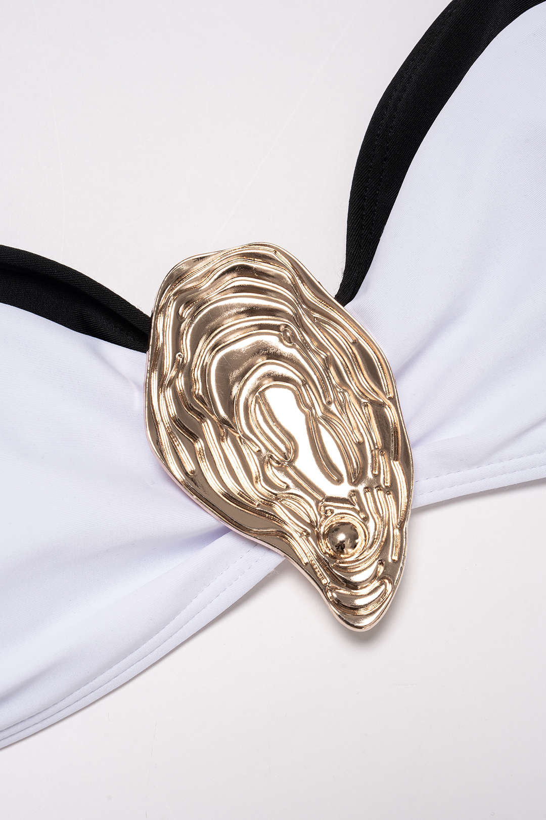 Contrast Metallic Strapless Bikini Set - Image 5