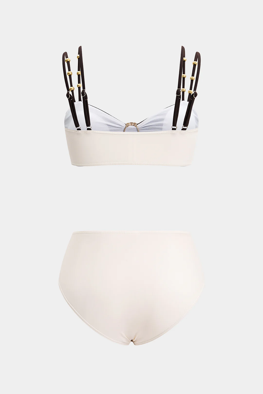 Contrast Metallic Bikini Set - Image 2