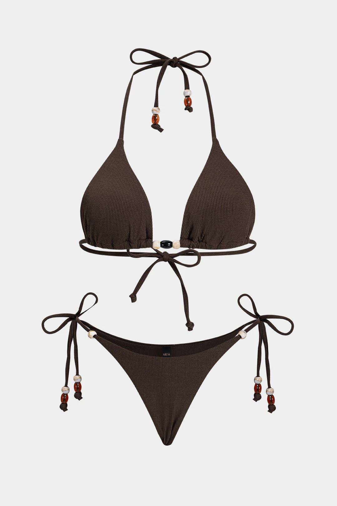 Halter Neck Tie-Up Bikini Set - Image 2