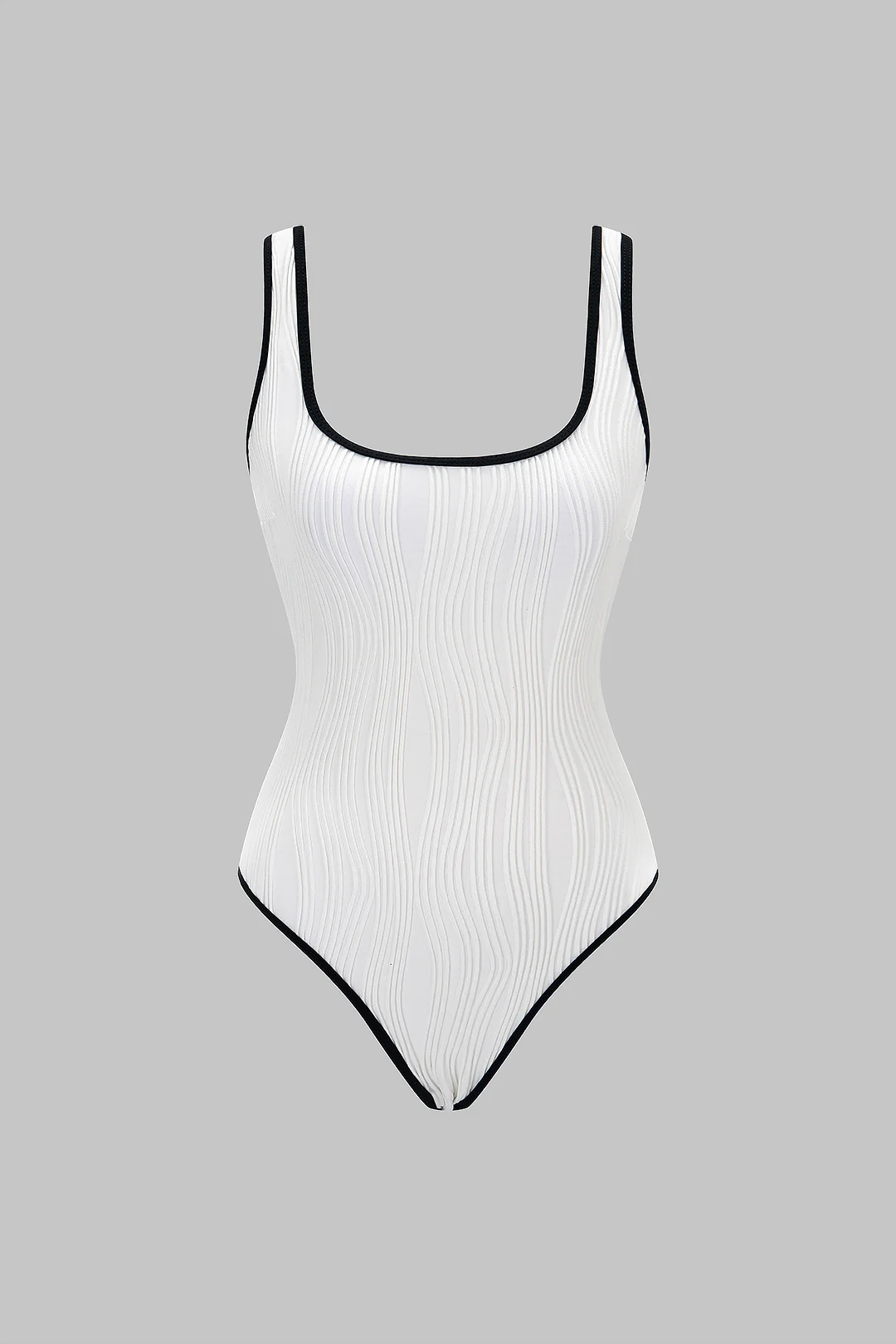 Contrast Binding Slip Sleeveless Bodysuit