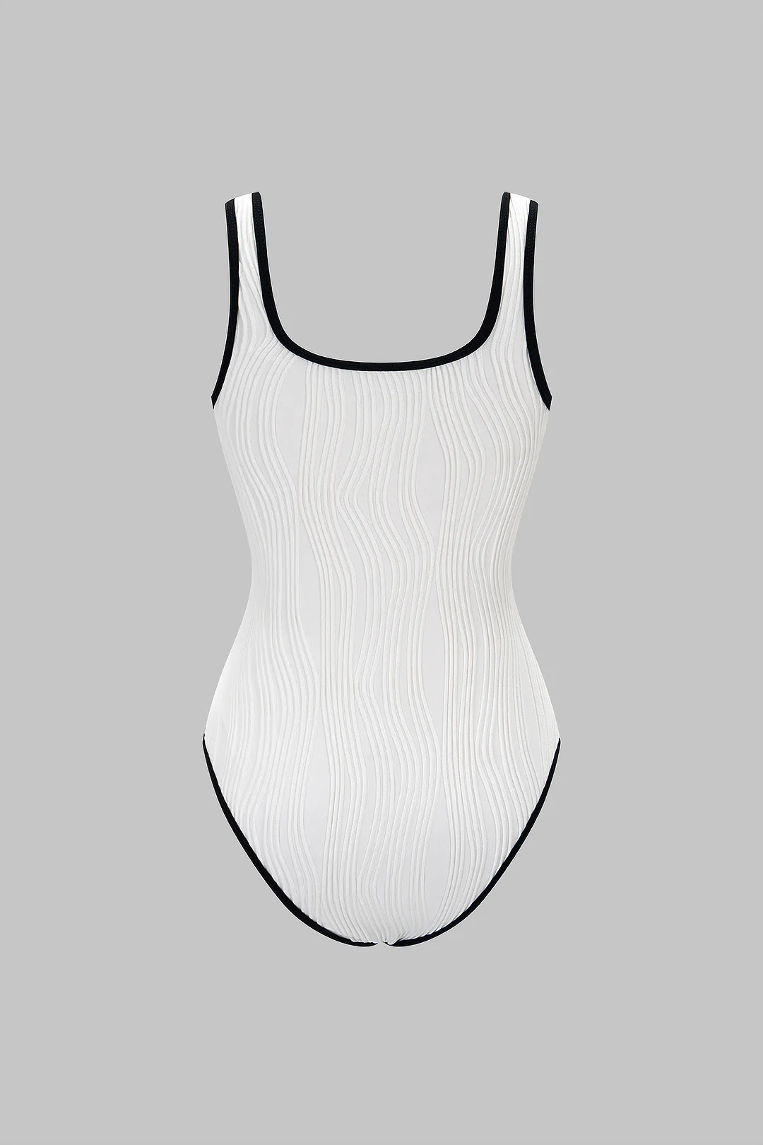 Contrast Binding Slip Sleeveless Bodysuit - Image 2