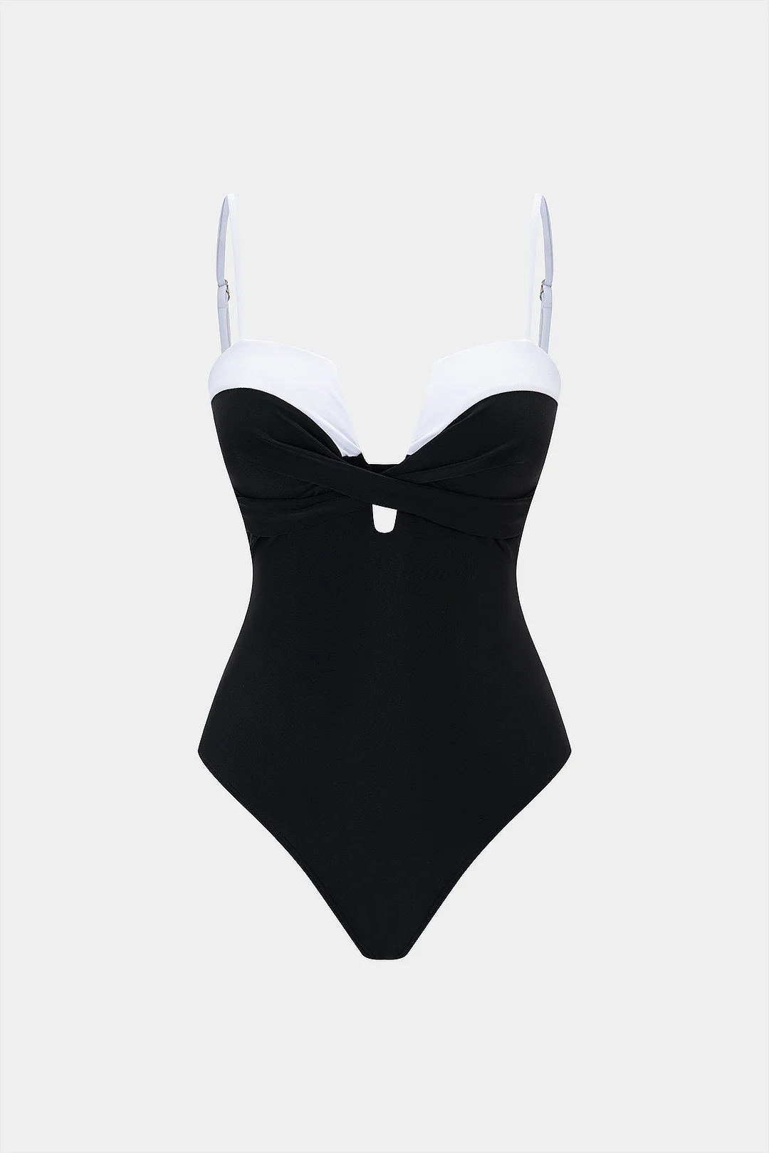 Contrast Sleeveless Bodysuit